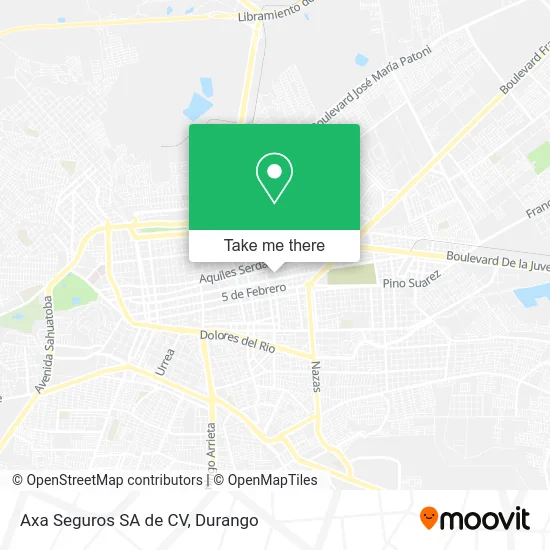 Axa Seguros SA de CV map