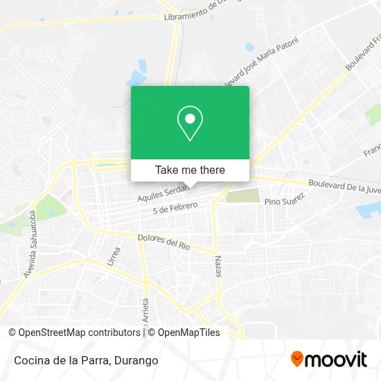 Cocina de la Parra map