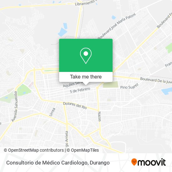 Mapa de Consultorio de Médico Cardiologo