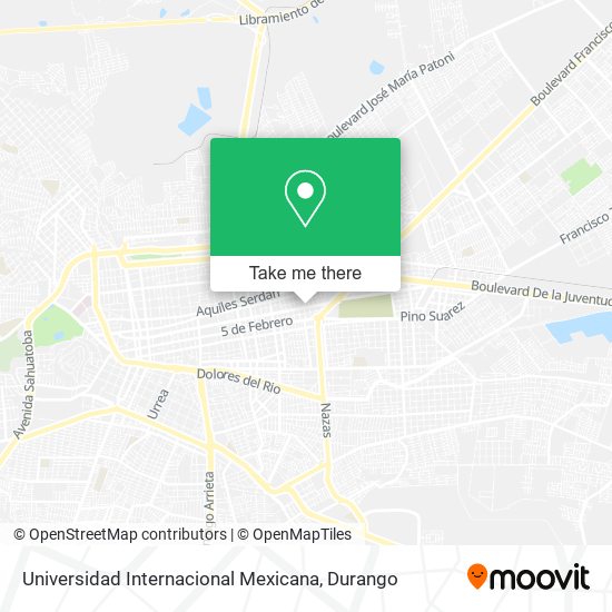 Universidad Internacional Mexicana map