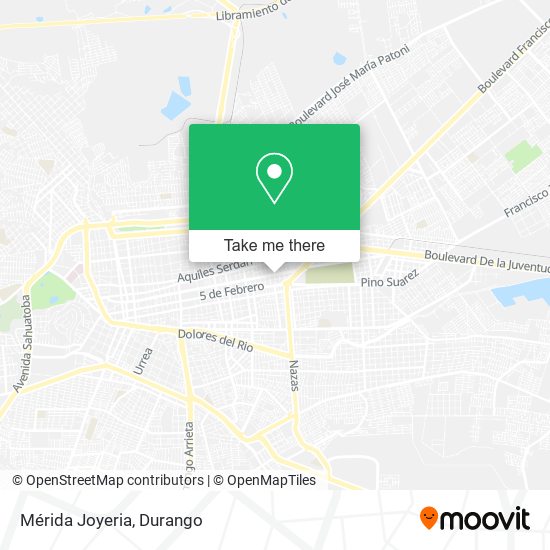 Mapa de Mérida Joyeria