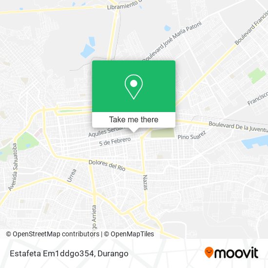 Mapa de Estafeta Em1ddgo354