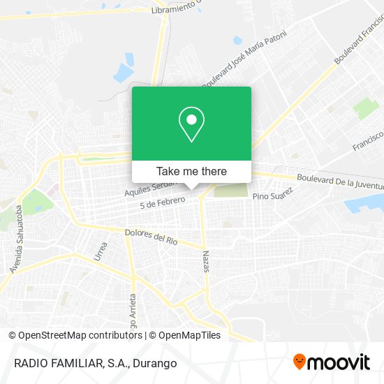 Mapa de RADIO FAMILIAR, S.A.