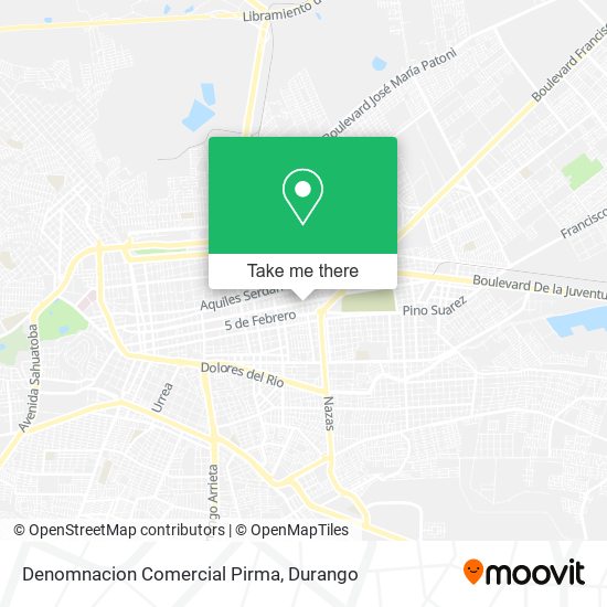 Mapa de Denomnacion Comercial Pirma