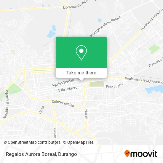 Regalos Aurora Boreal map