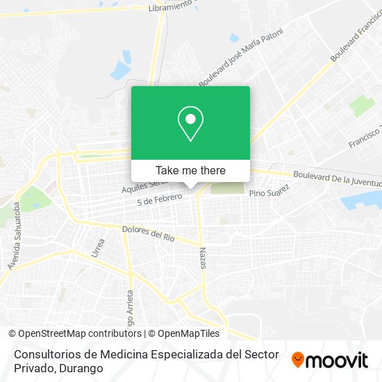 Mapa de Consultorios de Medicina Especializada del Sector Privado