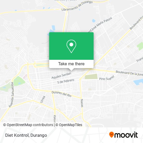 Diet Kontrol map