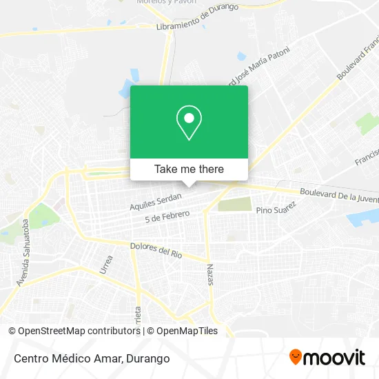 Mapa de Centro Médico Amar