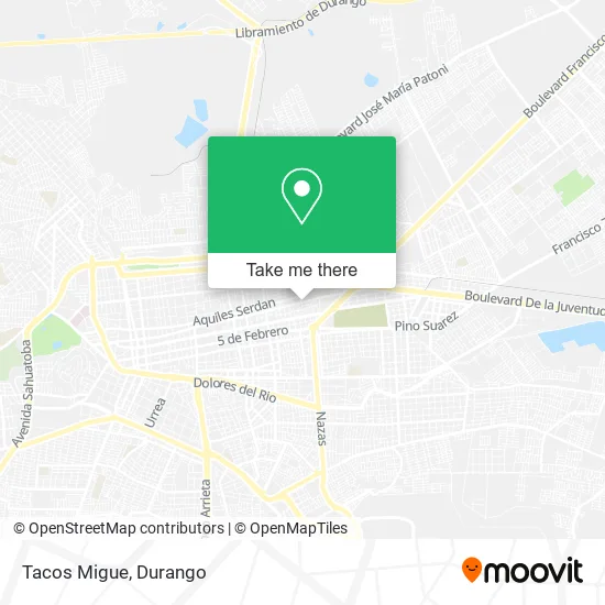 Tacos Migue map