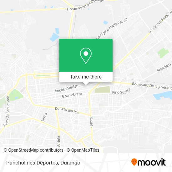 Pancholines Deportes map