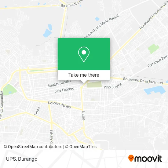 UPS map