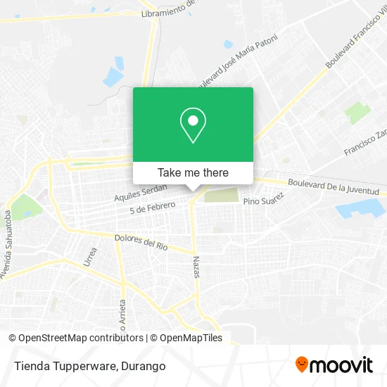 Tienda Tupperware map