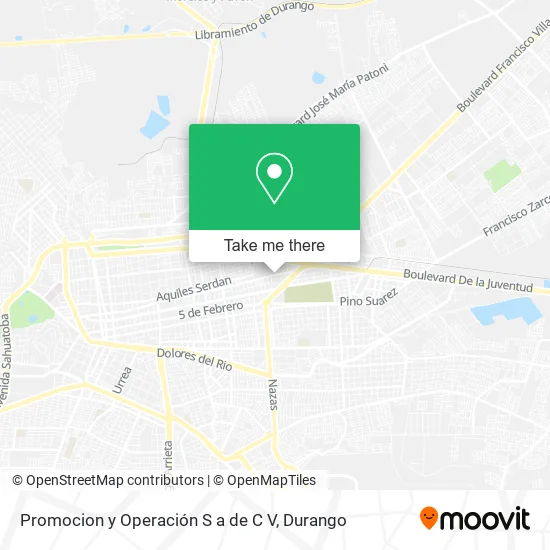 Mapa de Promocion y Operación S a de C V