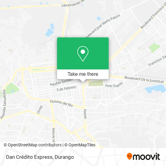 Dan Crédito Express map