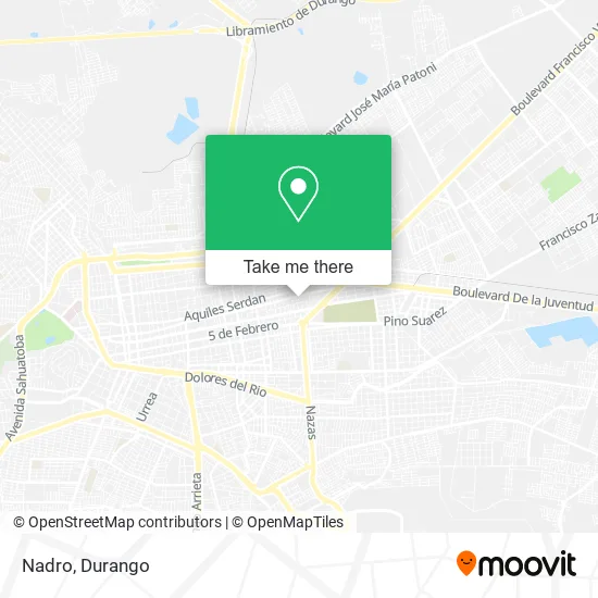 Nadro map