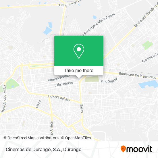 Cinemas de Durango, S.A. map