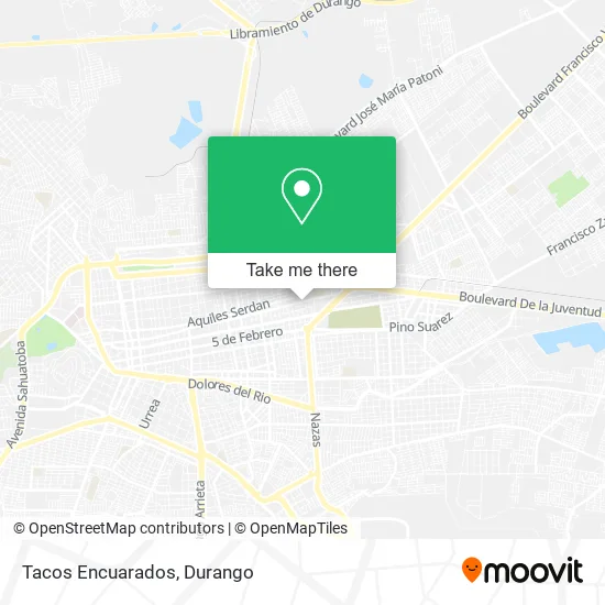 Tacos Encuarados map