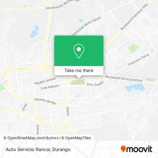 Auto Servicio Rancar map