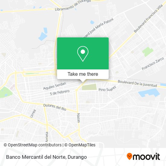 Banco Mercantil del Norte map