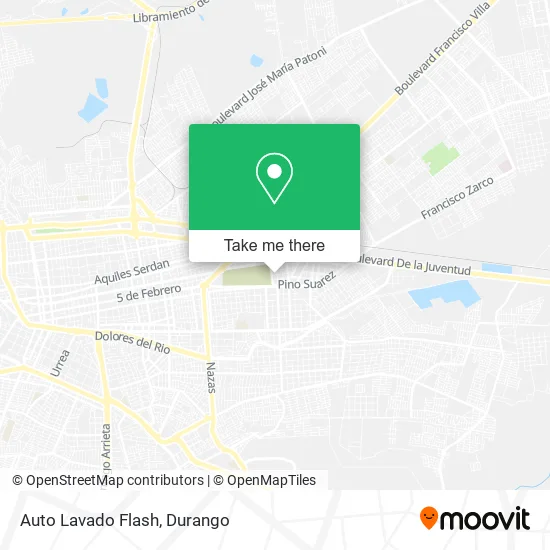 Auto Lavado Flash map