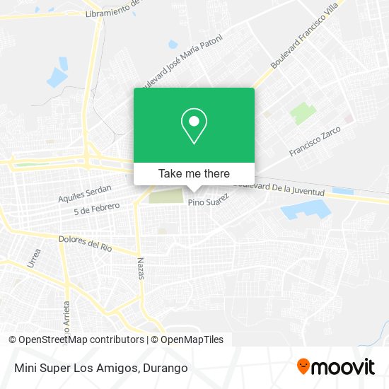 Mapa de Mini Super Los Amigos