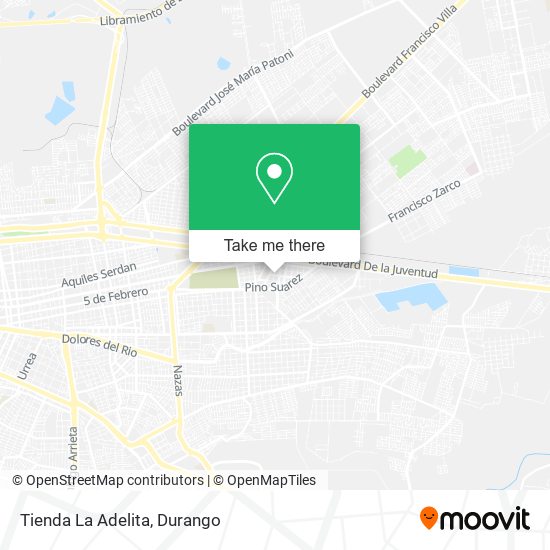 Mapa de Tienda La Adelita