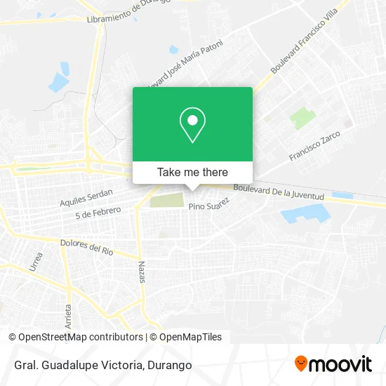 Gral. Guadalupe Victoria map