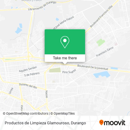 Productos de Limpieza Glamouroso map