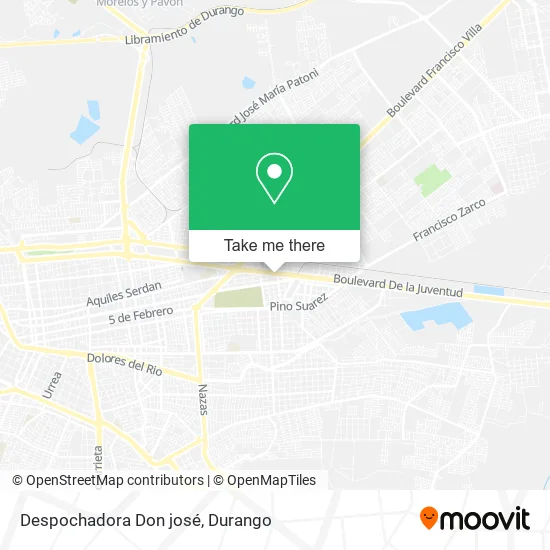 Despochadora Don josé map