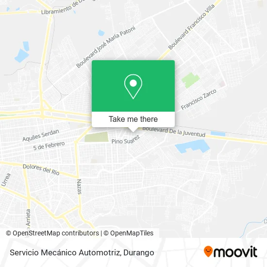 Servicio Mecánico Automotriz map