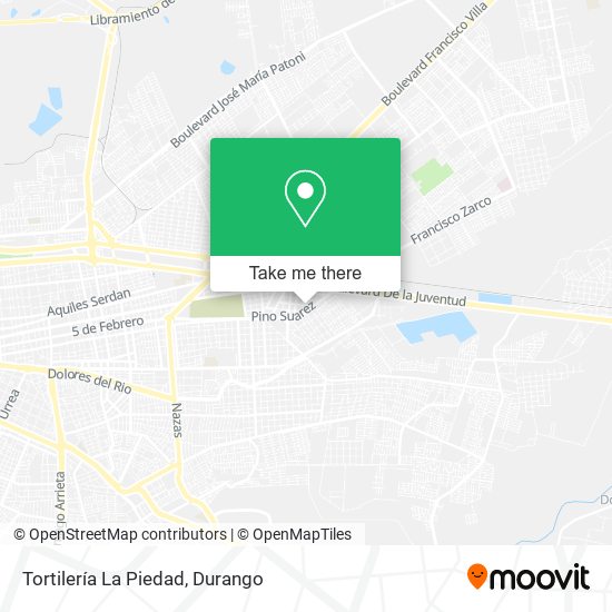 Tortilería La Piedad map