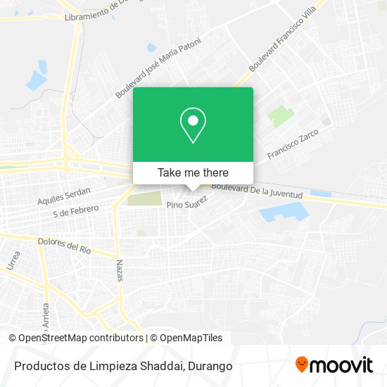 Productos de Limpieza Shaddai map