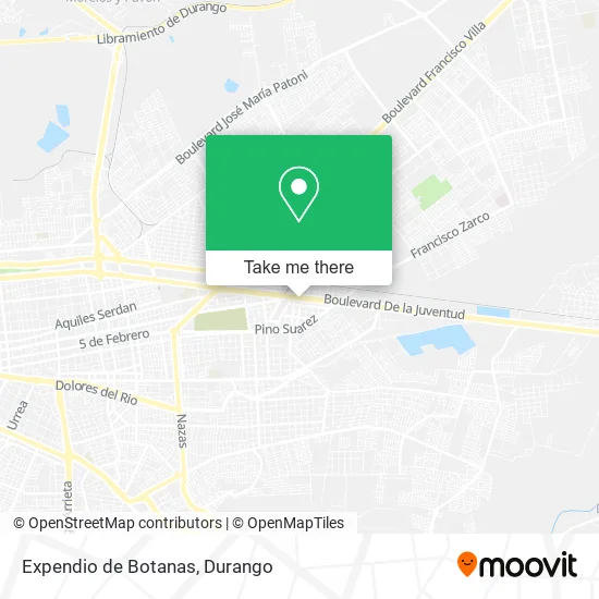 Expendio de Botanas map