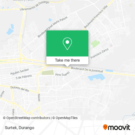 Surtek map