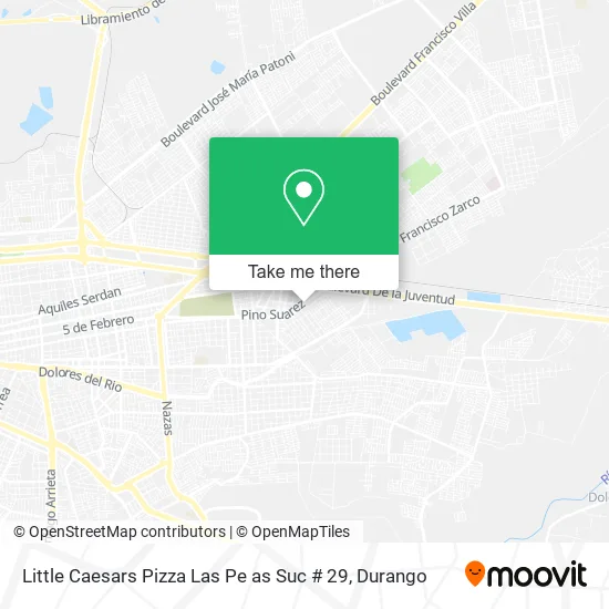 Mapa de Little Caesars Pizza Las Pe as Suc # 29