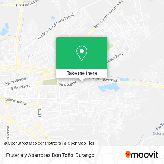 Fruteria y Abarrotes Don Toño map