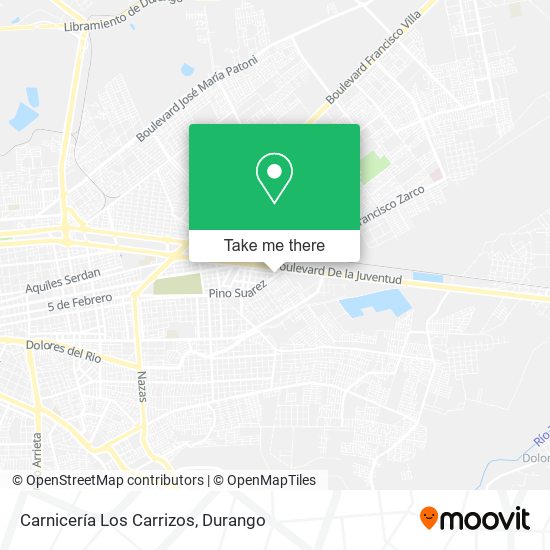 Mapa de Carnicería Los Carrizos