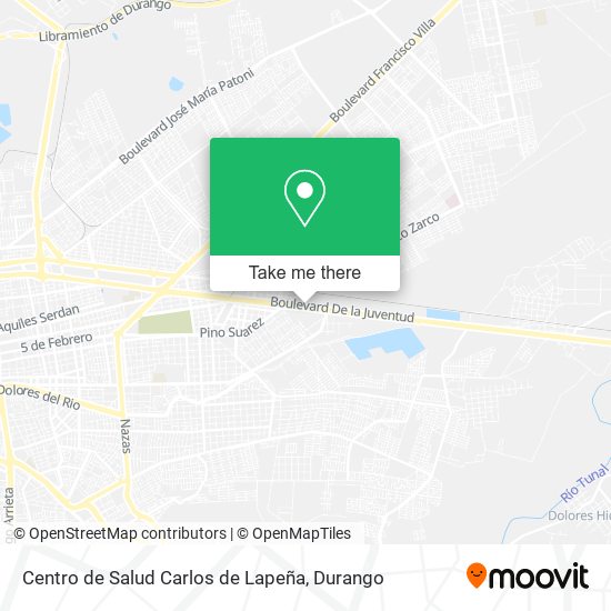 Mapa de Centro de Salud Carlos de Lapeña