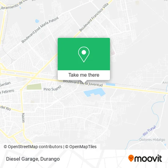 Mapa de Diesel Garage