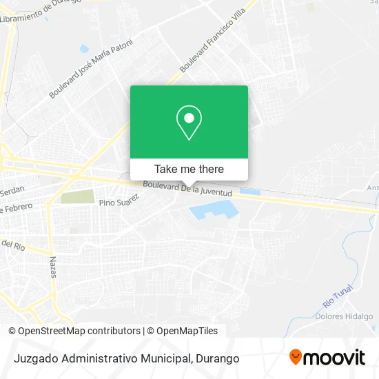 Mapa de Juzgado Administrativo Municipal