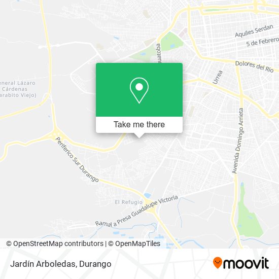 Mapa de Jardín Arboledas