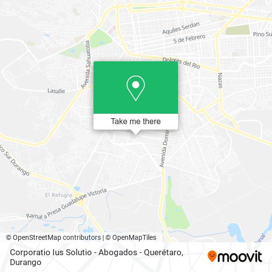 Corporatio Ius Solutio - Abogados - Querétaro map