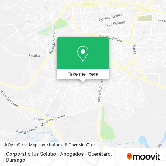 Mapa de Corporatio Ius Solutio - Abogados - Querétaro