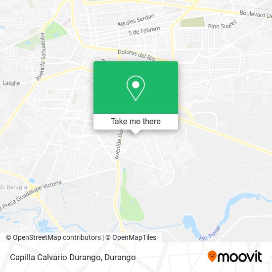 Mapa de Capilla Calvario Durango