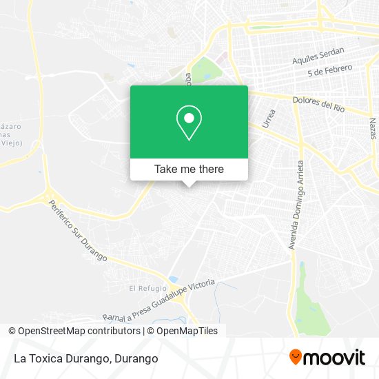 La Toxica Durango map