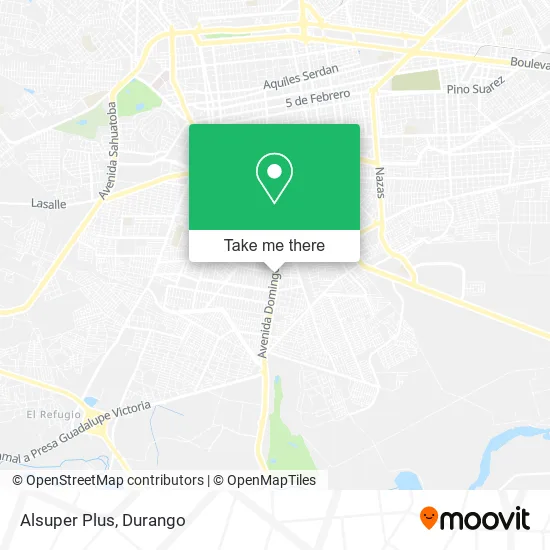 Mapa de Alsuper Plus