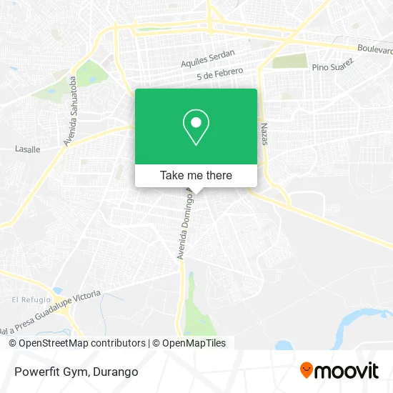 Powerfit Gym map
