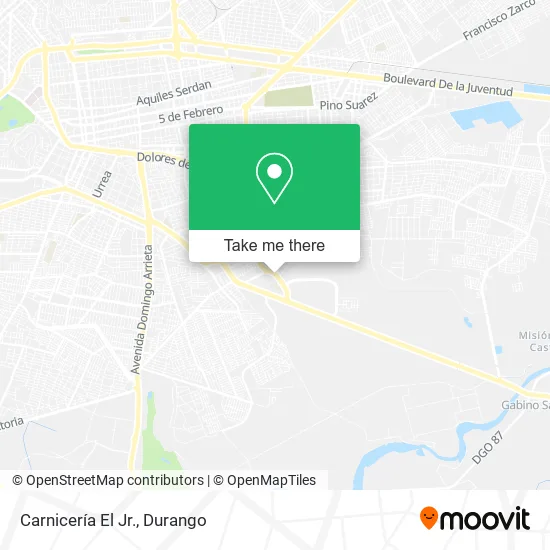 Mapa de Carnicería El Jr.