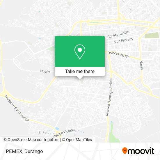 Mapa de PEMEX