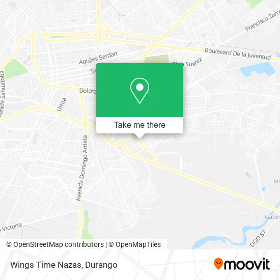 Wings Time Nazas map